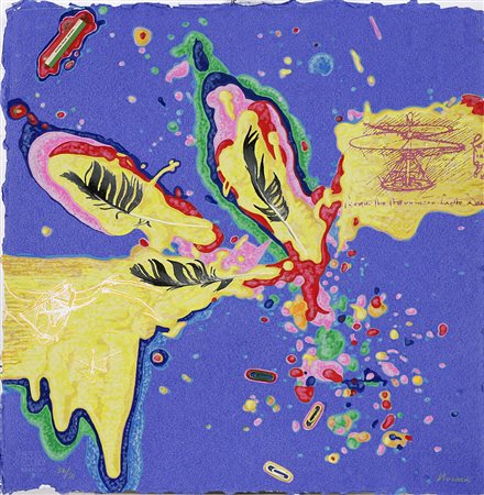 NUCARA RENZO (n. 1955) Senza titolo. Serigrafia. Cm 50,00 x 50,00. Tir. 36/50...