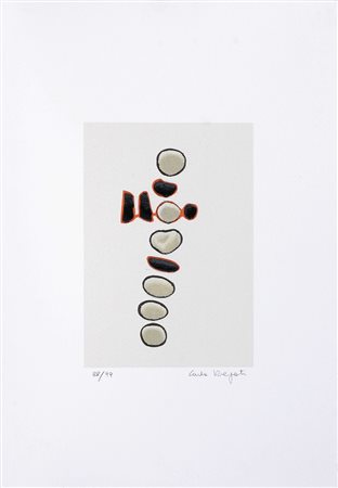 VOLPATI CARLA (n. 1954) Senza titolo. Serigrafia. Cm 20,00 x 30,00. Misure...