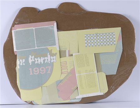 PARDO JEORGE (n. 1963) Catalogo. 1997. Tecnica mista su carta. Cm 49,00 x...