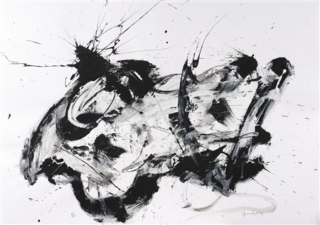 FORMICHETTI SILVIO (n. 1969) Senza titolo. 2009. Olio su carta. Cm 100,00 x...