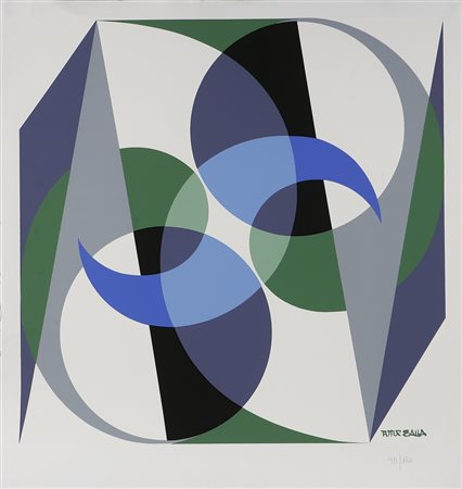 BALLA GIACOMO (1871 - 1958) Senza titolo. Serigrafia. Cm 64,00 x 64,00....