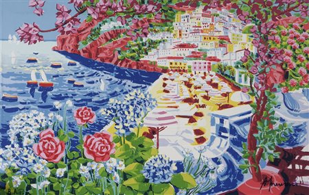 FACCINCANI ATHOS (n. 1951) Bouganville intorno a un pensiero di Positano....