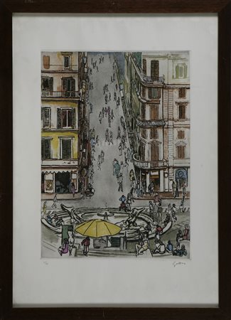 GUTTUSO RENATO (1912 - 1987) Senza titolo. Serigrafia. Cm 50,00 x 70,00....