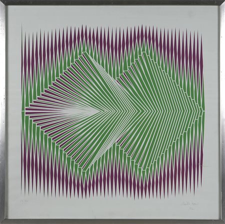 BIASI ALBERTO (n. 1937) Senza titolo. 1971. Litografia. Cm 57,00 x 57,00....