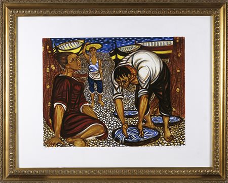 MIGNECO GIUSEPPE (1908 - 1997) Senza titolo. Litografia. Cm 70,00 x 90,00....