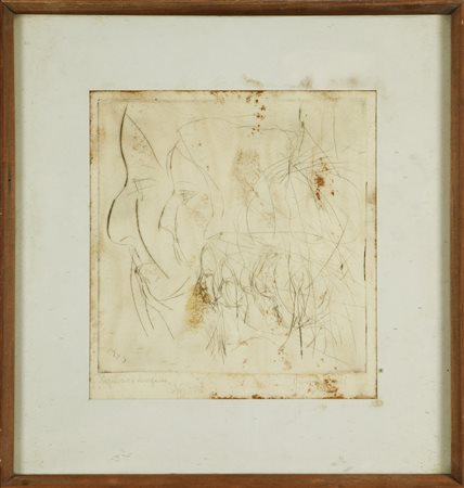 ANONIMO Profili, capriccio e desiderio. Acquaforte. Cm 26,00 x 28,00. Tir....