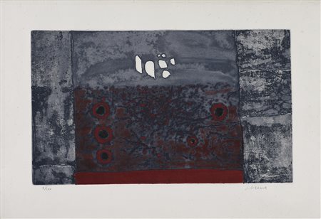 BERNIK JANEZ (n. 1933) Senza titolo. Acquatinta. Cm 61,00 x 43,00. Misure...