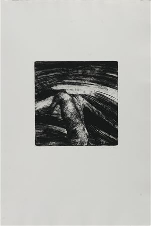 BONFANTI MAURIZIO (n. 1952) La fine. 1993. Cera molle. Cm 53,00 x 79,00....