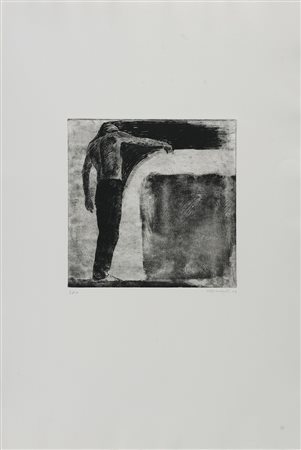 BONFANTI MAURIZIO (n. 1952) L'avvistamento. 1993. Cera molle. Cm 53,00 x...