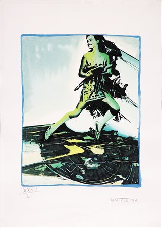 BERTINI GIANNI (1922 - 2010) Senza titolo. Litografia. Cm 50,00 x 70,00....