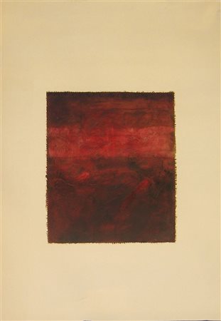 INTELISANO WOLFANGO (n. 1942) Senza titolo. 1987. Tecnica mista su carta. Cm...