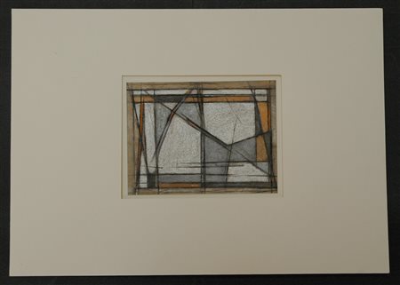 L'ACQUA ENZO (n. 1938) Senza titolo. 1992. Tecnica mista su carta. Cm 50,50 x...