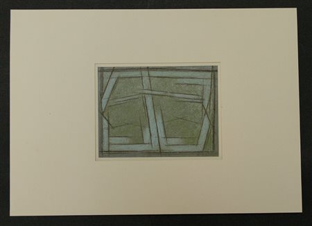 L'ACQUA ENZO (n. 1938) Senza titolo. 1992. Tecnica mista su carta. Cm 50,50 x...