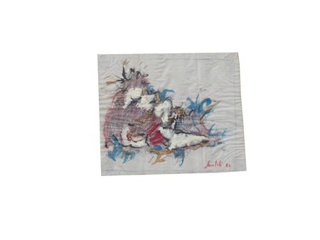 SANTOLI LEONARDO (n. 1959) Senza Titolo. 1981. Tecnica mista su carta. Cm...