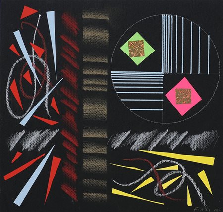 FINZI ENNIO (n. 1931) Senza titolo. 2013. Tecnica mista e collage su...