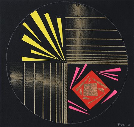 FINZI ENNIO (n. 1931) Senza titolo. 2013. Tecnica mista e collage su...