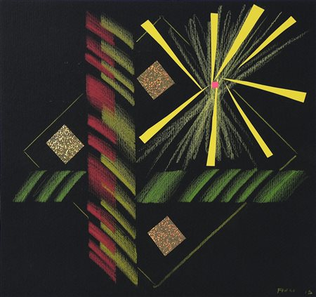 FINZI ENNIO (n. 1931) Senza titolo. 2013. Tecnica mista e collage su...