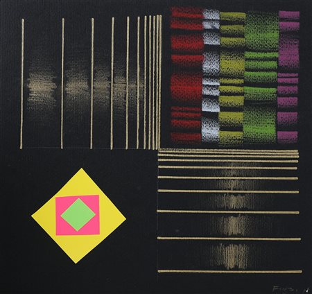 FINZI ENNIO (n. 1931) Senza titolo. 2013. Tecnica mista e collage su...