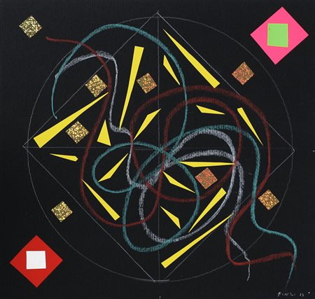 FINZI ENNIO (n. 1931) Senza titolo. 2013. Tecnica mista e collage su...