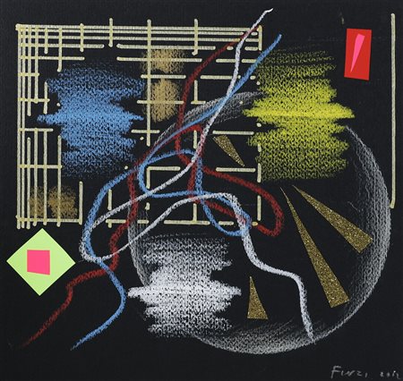 FINZI ENNIO (n. 1931) Senza titolo. 2012. Tecnica mista e collage su...