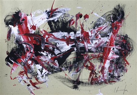 FORMICHETTI SILVIO (n. 1969) Senza titolo. 2013. Olio su cartoncino. Cm 50,00...