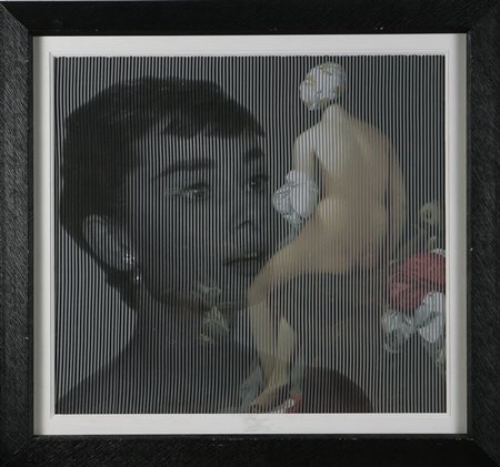 MALIPIERO (n. 1934) Osmosi. 2011. Tecnica mista su faesite. Cm 60,00 x 55,00....