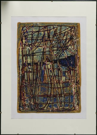 ORTEGA RAFAEL (n. 1932) Senza titolo. Tecnica mista su cartone. Cm 40,00 x...