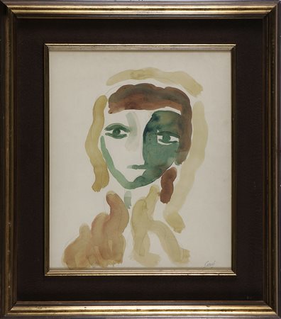 GUIDI VIRGILIO (1891 - 1984) Senza titolo. Acquerello e matita su carta. Cm...