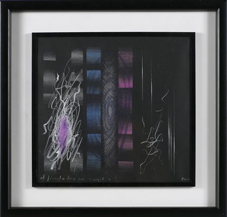 FINZI ENNIO (n. 1931) Senza titolo. 2010. Pastelli su cartoncino. Cm 35,00 x...