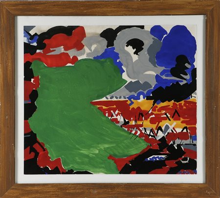 MIJCKAERT MAURICE (1923 - 1996) Senza titolo. 1972. Tecnica mista su carta....