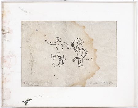 BENTIVOGLIO MIRELLA (n. 1922) L'inconscio androgino (Je suis). Tecnica mista...