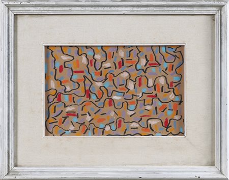 GORINI MARIO (1907 - 1984) Senza titolo. Tecnica mista su cartone. Cm 32,00 x...