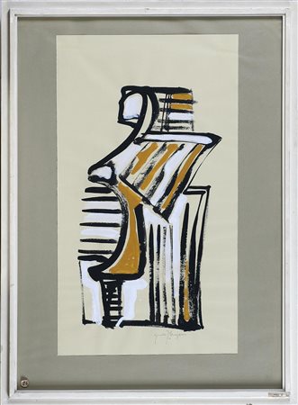 DRAGANI GUIDO (n. 1940) Senza titolo. Tecnica mista su carta. Cm 33,00 x...