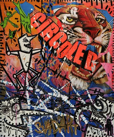 (ALESSANDRO APOLLONIO) LED (n. 1977) Circoled. 2010. Tecnica mista su tela....