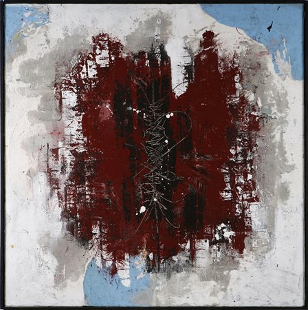 TAWA (n. 1975) Going over. 2011. Tecnica mista su tela. Cm 100,00 x 100,00 x...