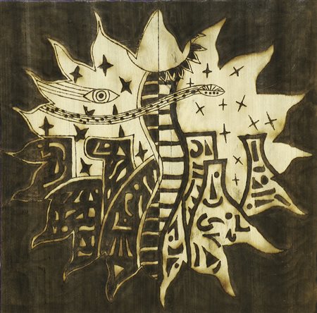 MARANGON STEFANO (n. 1969) Atterrando su Astron. 2011. Tecnica mista su...