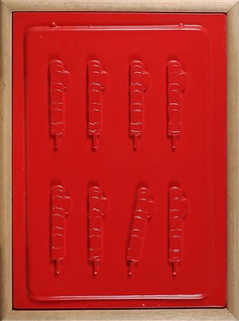 ANONIMO Senza titolo. Plastica. Cm 50,00 x 70,00. . Cornice presente