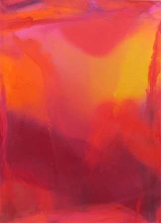 BRESSAN ITALO (n. 1950) Senza titolo. 1990. Olio su tela . Cm 70,00 x 100,00.