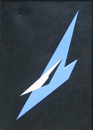 FRACCARI CESARE (1920 - 1987) R 498. 1983. Olio su tela . Cm 50,00 x 70,00.