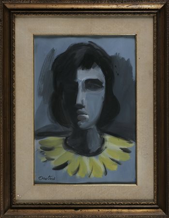 PUGLIESE ENOTRIO (1920 - 1988) Senza titolo. 1951. Tempera su cartone. Cm...