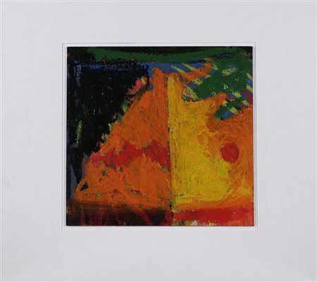 TOGO (n. 1937) Senza titolo. Tecnica mista su cartone. Cm 20,50 x 21,50....