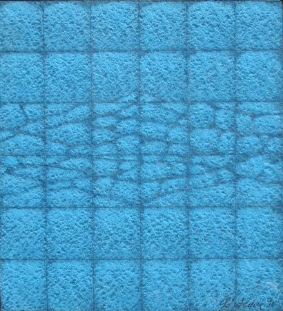 L'ACQUA ENZO (n. 1938) Senza titolo. 1990. Olio su tavola. Cm 20,00 x 20,00.