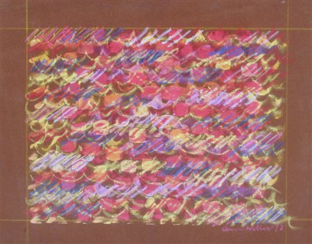 WELLER SIMONA (n. 1940) Senza titolo. 1977. Acrilico su velluto. Cm 65,00 x...