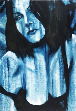 GIAMPIETRO FABIO (n. 1974) Senza titolo. 2002. Tecnica mista su tela. Cm...