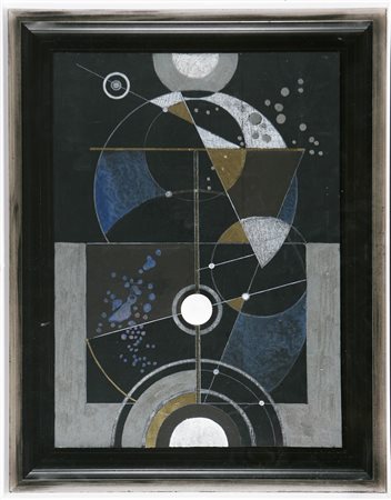 MANENT (n. 1951) Armoniche musicale. 2012. Tecnica mista su tavola. Cm 43,00...