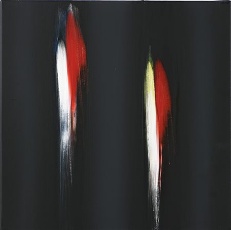 FINZI ENNIO (n. 1931) Il verso del colore. 2009. Olio su tela . Cm 40,00 x...