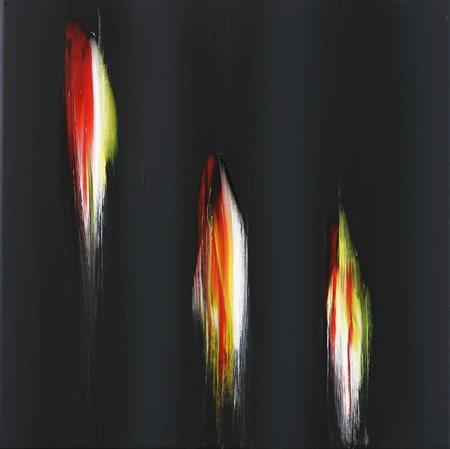 FINZI ENNIO (n. 1931) Il verso del colore. 2009. Olio su tela . Cm 40,00 x...