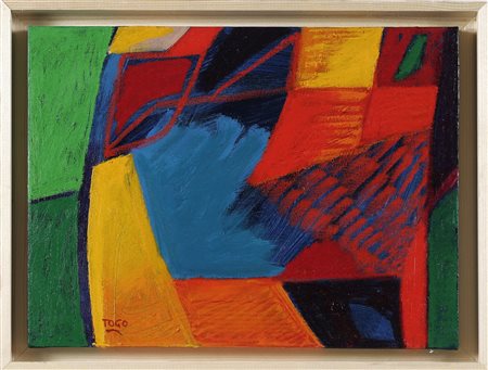 TOGO (n. 1937) Marea che sale. 2010. Olio su tela . Cm 40,00 x 30,00. Firma...