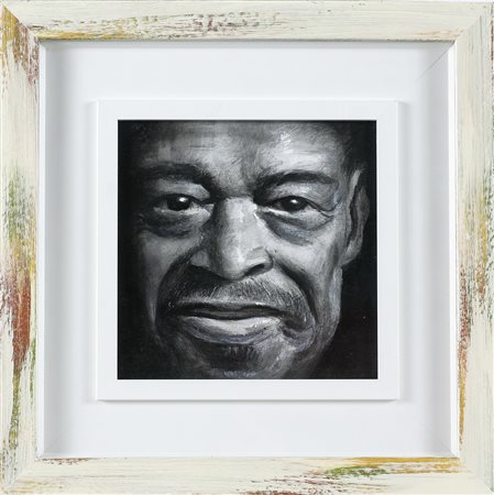 FRISONI DAVIDE (n. 1965) Volto. 2012. Tecnica mista su tela. Cm 20,00 x...