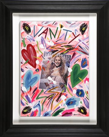 DONZELLI BRUNO (n. 1941) Vanity. Tecnica mista su tela. Cm 50,00 x 70,00....